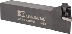 Kennametal - MDJN, Left Hand Cut, 3° Lead Angle, 1-1/4" Shank Height x 1-1/4" Shank Width, Negative Rake Indexable Turning Toolholder - 6" OAL, DN..54. Insert Compatibility, Series Kenloc - Apex Tool & Supply