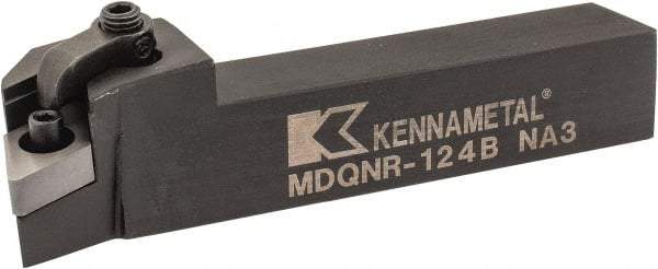 Kennametal - MDQN, Right Hand Cut, 27.5° Lead Angle, 3/4" Shank Height x 3/4" Shank Width, Negative Rake Indexable Turning Toolholder - 4-1/2" OAL, DN..43. Insert Compatibility, Series Kenloc - Apex Tool & Supply
