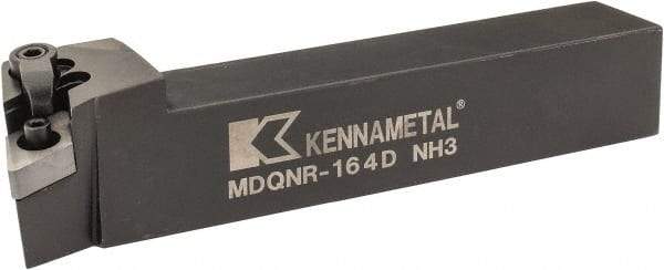 Kennametal - MDQN, Right Hand Cut, 27.5° Lead Angle, 1" Shank Height x 1" Shank Width, Negative Rake Indexable Turning Toolholder - 6" OAL, DN..43. Insert Compatibility, Series Kenloc - Apex Tool & Supply