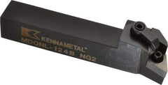 Kennametal - MDQN, Left Hand Cut, 27.5° Lead Angle, 3/4" Shank Height x 3/4" Shank Width, Negative Rake Indexable Turning Toolholder - 4-1/2" OAL, DN..43. Insert Compatibility, Series Kenloc - Apex Tool & Supply