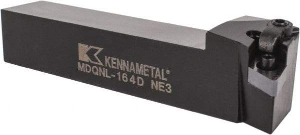 Kennametal - MDQN, Left Hand Cut, 27.5° Lead Angle, 1" Shank Height x 1" Shank Width, Negative Rake Indexable Turning Toolholder - 6" OAL, DN..43. Insert Compatibility, Series Kenloc - Apex Tool & Supply