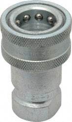 Parker - 1/2 NPTF Steel Hydraulic Hose Female Pipe Thread Coupler - 4,000 psi - Apex Tool & Supply