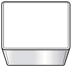 Kennametal - SPG423 Grade K68 Carbide Turning Insert - Uncoated, 90° Square, 1/2" Inscr Circle, 1/8" Thick, 3/64" Corner Radius - Apex Tool & Supply