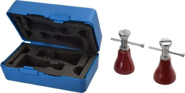 Fowler - 3 Piece, 3 to 4" High Screw Jack Set - 1-1/2" Base Diam - Apex Tool & Supply