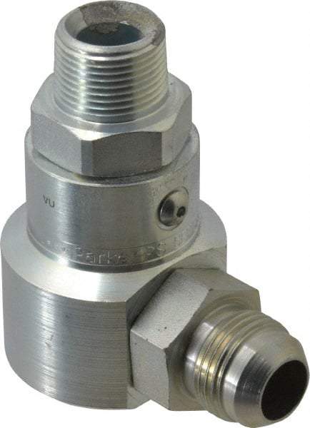 Parker - Male NPT to Male JIC Steel Hydraulic Hose Male NPT to Male JIC Fitting - 5,000 psi - Apex Tool & Supply