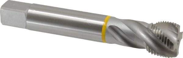 Emuge - 1-1/8 - 12 UNF 4 Flute 2B Modified Bottoming Spiral Flute Tap - Cobalt, Bright Finish, 5.906" OAL, Right Hand Flute, Right Hand Thread, Series Enorm - Apex Tool & Supply