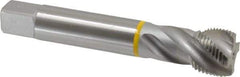 Emuge - 1-1/8 - 12 UNF 4 Flute 2B Modified Bottoming Spiral Flute Tap - Cobalt, Bright Finish, 5.906" OAL, Right Hand Flute, Right Hand Thread, Series Enorm - Apex Tool & Supply