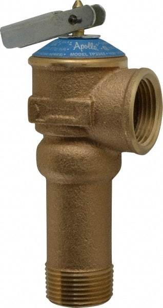 Conbraco - 3/4" Outlet, Water Heater Relief Valve - 150 Max psi, 100,000 BTUs - Apex Tool & Supply