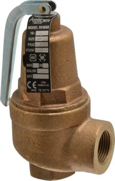 Conbraco - 3/4" Inlet, 3/4" Outlet, ASME Safety Relief Valve - 30 Max psi, 827,000 BTUs - Apex Tool & Supply
