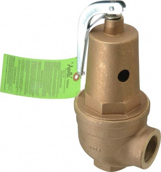 Conbraco - 1-1/2" Inlet, 1-1/2" Outlet, ASME Safety Relief Valve - 30 Max psi, 3,151,000 BTUs - Apex Tool & Supply