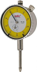 Value Collection - 0.001" Graduation, 0-100 Dial Reading, Indicator & Base Kit - 4-1/2" Base Length x 1" Base Width x 1-1/4" Base Height, 2.2" Dial Diam - Apex Tool & Supply