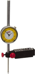 Value Collection - 0.001" Graduation, 0-100 Dial Reading, Dial Indicator & Base Kit - 4-1/2" Base Length x 1" Base Width x 1-1/4" Base Height, 2.2" Dial Diam - Apex Tool & Supply