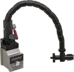 Flexbar - 65 Lb Magnetic Force, Fine Adjustment Indicator Positioner & Holder with Base - Flexible Arm, 2" Base Height, 1-5/8" Base Length, 1-7/8" Base Width - Apex Tool & Supply