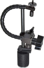 Flexbar - 25 Lb Magnetic Force, Fine Adjustment Indicator Positioner & Holder with Base - Post & Flexible Arm, Round Base, 1-1/8" Base Diam, 1-3/8" Base Height - Apex Tool & Supply