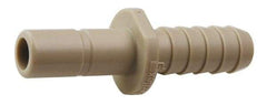 Parker - 3/8" Outside Diam, Polypropylene Push-to-Connect Tube Tube-to-Barb Connector - 150 Max psi, 3/8" Stem Diam, Tan - Apex Tool & Supply