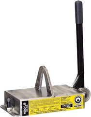 Mag-Mate - 1,500 Lb Load Capacity, Magnetic Lifter - 6-3/4" High x 7-1/4" Wide, For Use with Flats - Apex Tool & Supply
