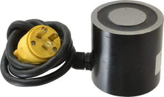 Mag-Mate - 3" Diam, 25 Watts, 370 Lb Max Magnetic Pull Electromagnet - 5/16-18 Thread, 120 AC Output Voltage - Apex Tool & Supply