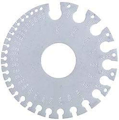 Starrett - 0.005 to 0.325 Inch Range, Steel Wire and Sheet Metal Gage - Use with Nonferrous Metals - Apex Tool & Supply