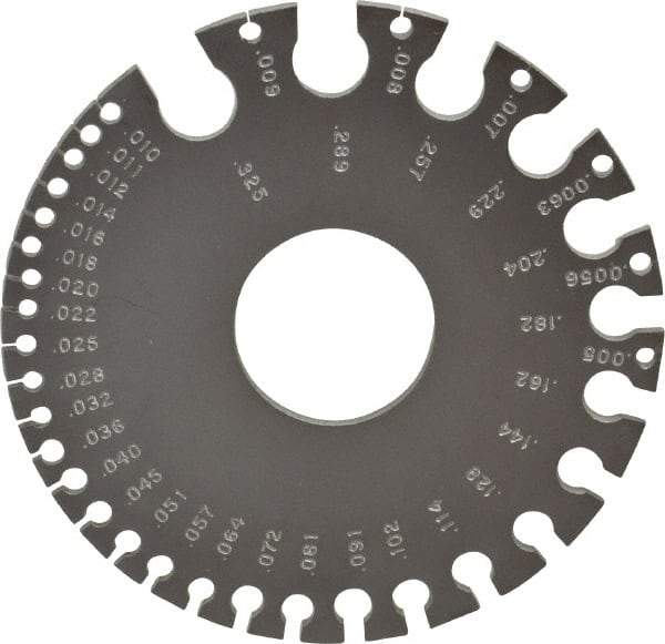 PEC Tools - #36 Steel Wire and Sheet Metal Gage - Use with Nonferrous Metals - Apex Tool & Supply