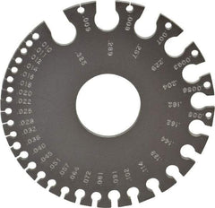 PEC Tools - #36 Steel Wire and Sheet Metal Gage - Use with Nonferrous Metals - Apex Tool & Supply