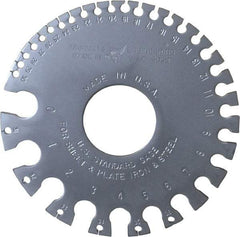 PEC Tools - #36 Steel Wire and Sheet Metal Gage - Use with Uncoated Sheet and Plate Iron and Steel - Apex Tool & Supply