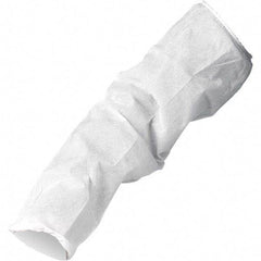 KleenGuard - Size Universal, White Kleenguard Disposable Sleeve Protectors - 18" Long Sleeve, Elastic Opening at Both Ends - Apex Tool & Supply