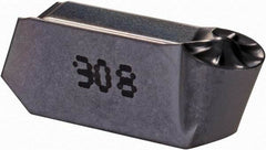 Iscar - 525GIMY Grade IC908, 5mm Cutting Width Carbide Grooving Insert - 2.5mm Max Depth of Cut, Neutral, 2.5mm Corner Radius, TiAlN Finish - Apex Tool & Supply