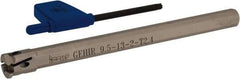 Iscar - GEHI, Internal, Right Hand, 0.094" Max Depth of Cut, 0.075 to 0.095" Groove Width, Indexable Grooving Tool Holder - GEMI.., GEPI.. Insert Compatibility, 3/8" Shank Width, 5" OAL, Through Coolant - Apex Tool & Supply