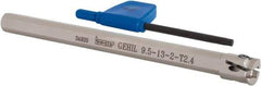 Iscar - GEHI, Internal, Left Hand, 0.094" Max Depth of Cut, 0.075 to 0.095" Groove Width, Indexable Grooving Tool Holder - GEMI.., GEPI.. Insert Compatibility, 3/8" Shank Width, 5" OAL, Through Coolant - Apex Tool & Supply
