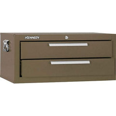 Kennedy - 2 Drawer Brown Drawer Chest Base - 26-5/8" Wide x 11-3/4" High x 12-1/2" Deep, Use with Models 263, 266, 360 Chests & 27", 29", 34" Roller Cabs - Apex Tool & Supply