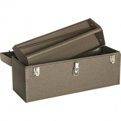 Kennedy - Tool Box - 24-1/8" Wide x 8-5/8" Deep x 9-3/4" High, Steel, Brown - Apex Tool & Supply