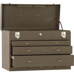 Kennedy - 3 Drawer Tool Chest - 20-1/8" Wide x 8-1/2" Deep x 13-5/8" High, Steel, Brown - Apex Tool & Supply