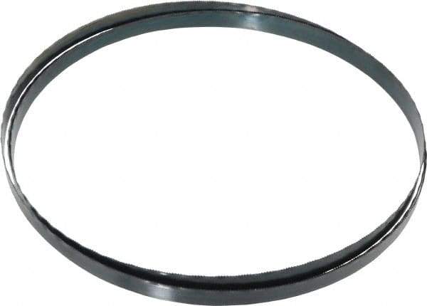 Starrett - 18 TPI, 7' 9-1/2" Long x 1/2" Wide x 0.025" Thick, Welded Band Saw Blade - Carbon Steel, Toothed Edge, Wavy Tooth Set, Flexible Back, Contour Cutting - Apex Tool & Supply