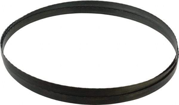 Starrett - 24 TPI, 7' 9-1/2" Long x 1/2" Wide x 0.025" Thick, Welded Band Saw Blade - Carbon Steel, Toothed Edge, Raker Tooth Set, Flexible Back, Contour Cutting - Apex Tool & Supply