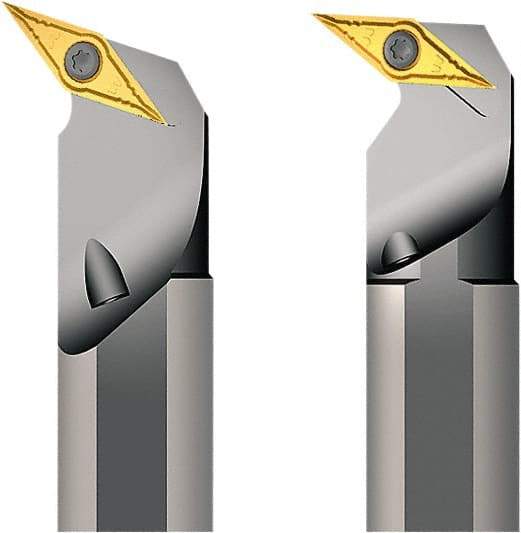 Seco - 33mm Min Bore Diam, 300mm OAL, 25mm Shank Diam, A-SVQB Indexable Boring Bar - 35mm Max Bore Depth, VB.T 1102.. Insert, Screw Holding Method - Apex Tool & Supply