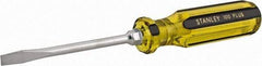 Stanley - Standard Slotted Screwdriver - Round Shank, Acetate Handle - Apex Tool & Supply