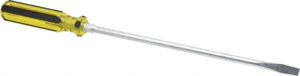 Stanley - Standard Slotted Screwdriver - Round Shank, Acetate Handle - Apex Tool & Supply