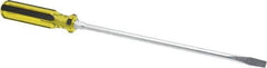Stanley - Standard Slotted Screwdriver - Round Shank, Acetate Handle - Apex Tool & Supply