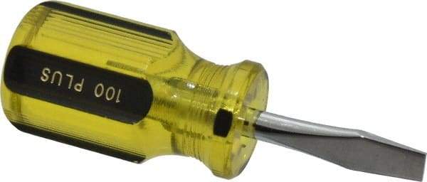 Stanley - Standard Slotted Screwdriver - Round Shank, Acetate Handle - Apex Tool & Supply