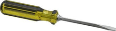 Stanley - Standard Slotted Screwdriver - Square Shank, Acetate Handle - Apex Tool & Supply