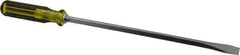 Stanley - 3/8" Blade Width, 17-1/4" OAL, Standard Slotted Screwdriver - 12" Blade Length, Square Shank, Acetate Handle - Apex Tool & Supply