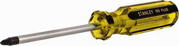 Stanley - #2, 8-1/4" OAL, Standard Phillips Screwdriver - 4" Blade Length, Round Shank, Acetate Handle - Apex Tool & Supply