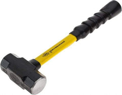 NUPLA - 3 Lb Head, 14" Long Sledge Hammer - Steel Head, Fiberglass Handle - Apex Tool & Supply
