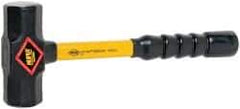 NUPLA - 4 Lb Head, 14" Long Sledge Hammer - Steel Head, Fiberglass Handle - Apex Tool & Supply