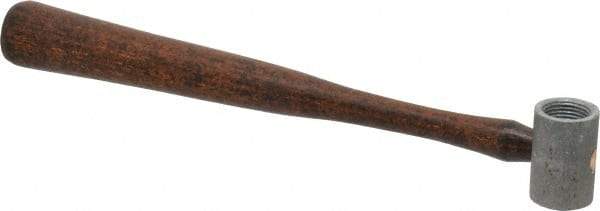 Made in USA - 3/8 Lb Head 1" Face Plastic Split Head Hammer without Faces - Wood Handle - Apex Tool & Supply