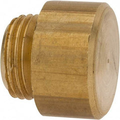 Made in USA - 1" Face Diam, Hammer Tip/Face - Brass - Apex Tool & Supply