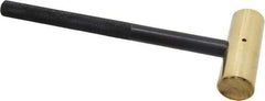Value Collection - 1 Lb Nonsparking Brass Hammer - 9-1/4" OAL, 1-1/8" Face Diam, Aluminum Handle - Apex Tool & Supply