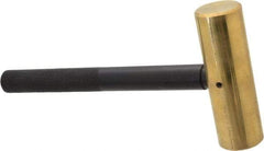 Value Collection - 4 Lb Nonsparking Brass Hammer - 11-3/8" OAL, 1-3/4" Face Diam, Aluminum Handle - Apex Tool & Supply