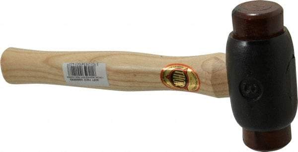 Value Collection - 3 Lb Head 1-3/4" Face Iron Soft Face Hammer - Wood Handle - Apex Tool & Supply