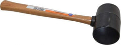 Stanley - 1-1/8 Lb Head Rubber Mallet - 13-1/2" OAL, Hickory Handle - Apex Tool & Supply